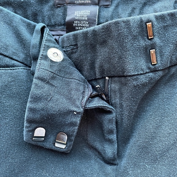 MOSSIMO SUPPLY CO. Vintage Y2K Black Cropped Stretch PANTS Size 4 - Picture 8 of 10